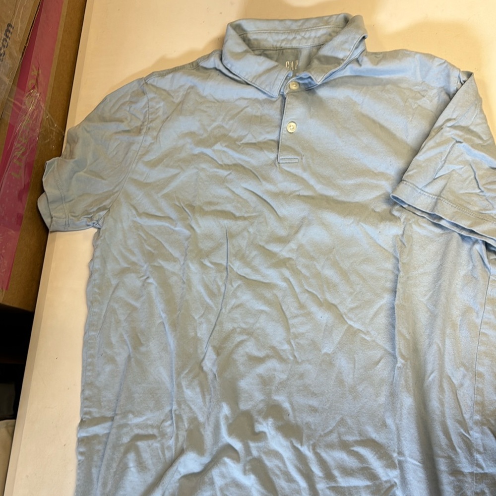 Gap Mens Soft Polo Shirt Blue S